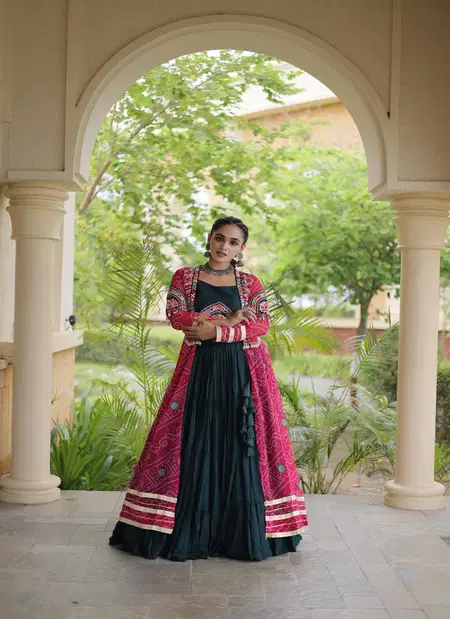 Ka 5083 Rayon With Standard Frill Stitching Chaniya Choli With Shrug